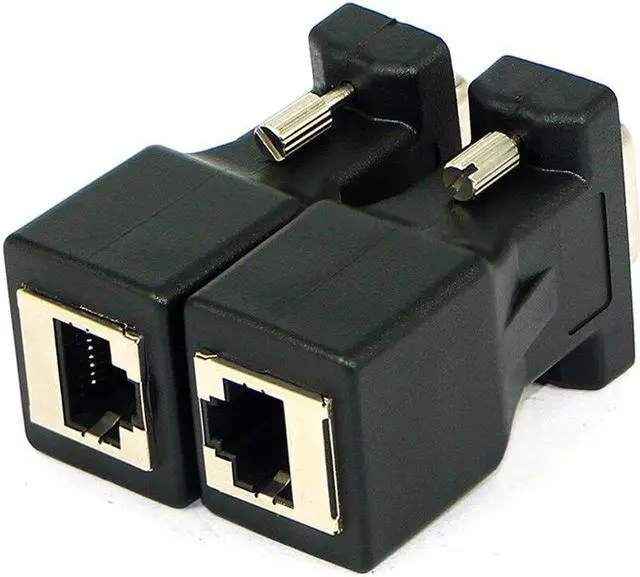 Alt view image 4 of 5 - 2020 New Arrival 1 Pair VGA Extender Male Female to LAN RJ45 CAT5 CAT6 20M Network Cable Adapter In stock Dropshipping 20JUN 24