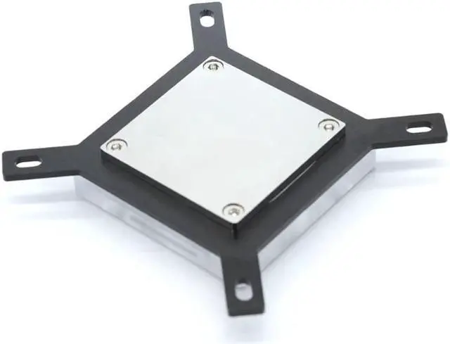 Alt view image 3 of 5 - 2020 New G1/4 Thread Waterblock Acrylic Copper Water Cooling CPU Radiator Heatsink Block