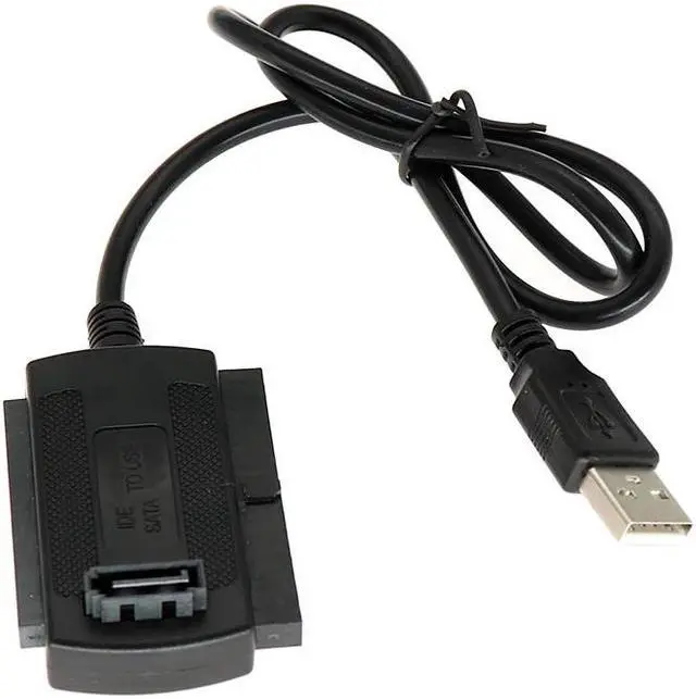 Alt view image 3 of 6 - 1 Sets USB 2.0 to IDE SATA S-ATA 2.5 "3.5" HD HDD Hard Drive Adapter Converter + Power Cable OTB US EU Plug Plug-and-play