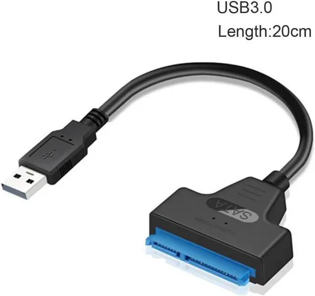 Alt view image 2 of 5 - 3 Cable  to USB Adapter Up to 6 Gbps for 2.5 Inches External SSD HDD Hard Drive 22 Pin  III Cable,USB 2.0/3.0,20cm