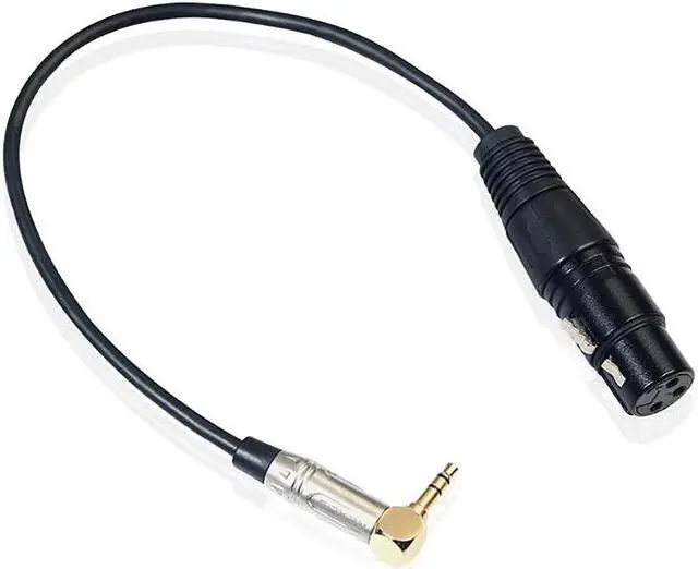 Alt view image 2 of 5 - 0. 90 Degree 3.5Mm Stereo Trs Male To Xlr 3Pin Female Audio Cable Wire Audio Converter For Earphone Microphone Electric Guitar