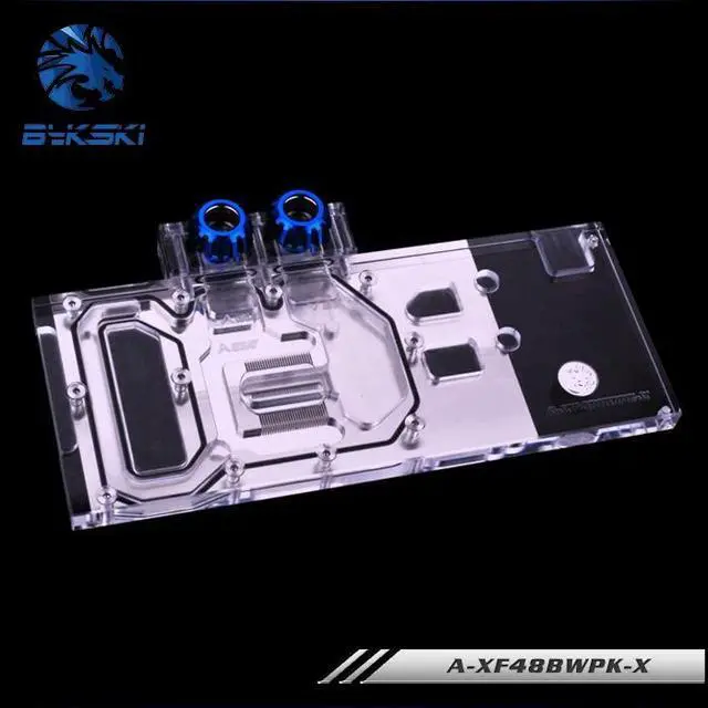 Alt view image 4 of 5 - A-XF48BWPK-X GPU Water Cooling Block for  GTR RX 480 580