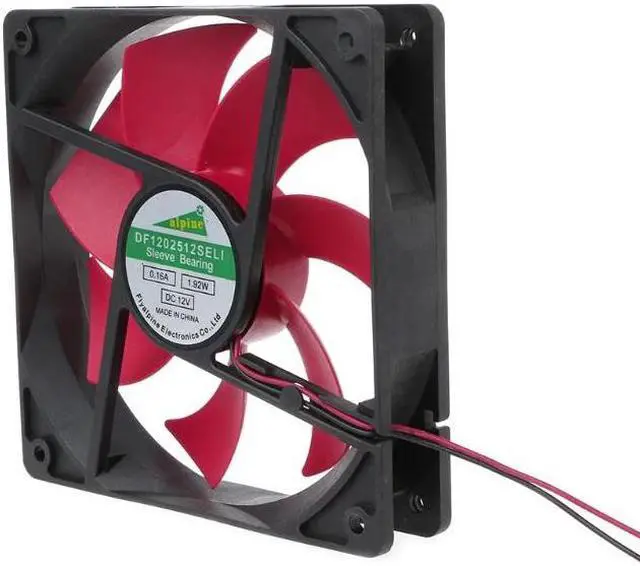 Alt view image 2 of 5 - 12025 120mm DC12V 0.2A 2 Pin Connector Cooling Fan for Computer Box CPU Cooler Radiator