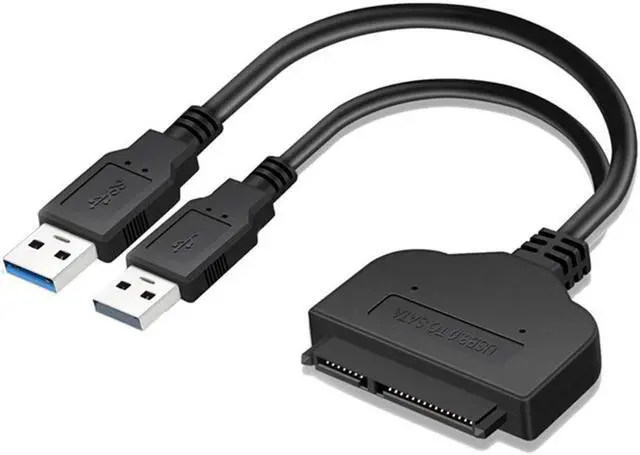 Main image of to USB Cable 22 Pin to Dual USB 3.0 Adapter Converter 2.5 HDD Hard Disk Serial Port Laptop Computer Connectors 23cm