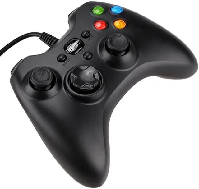 Alt view image 2 of 5 - New Wired USB PC Game Controller Handle double shock Joypad Remote Joystick Gamepad For PC Laptop Computer Winows XP