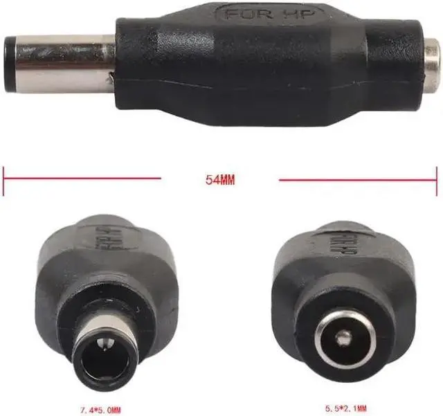 Main image of 7.4x5.0mm Male Plug to 5.5x2.1mm Female Jack DC Power Adapter Converter Adapter for  Notebook Laptop PC