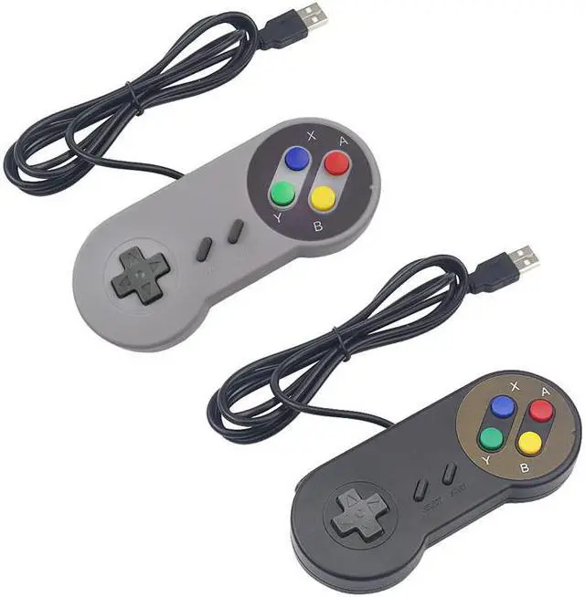 Alt view image 2 of 5 - USB Game Controller Gamepad Retro Joypad Black Gray Gamepads for PC Laptop Windows for NESPi4 Case for Raspberry Pi 4