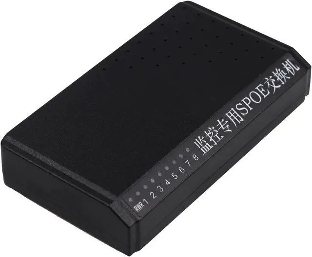 Alt view image 2 of 5 - 8 Port POE Switch Ethernet 108W 24V Network IP Cameras Wireless AP 6 + 2 PoE Splitter HUB 10/100Mbps