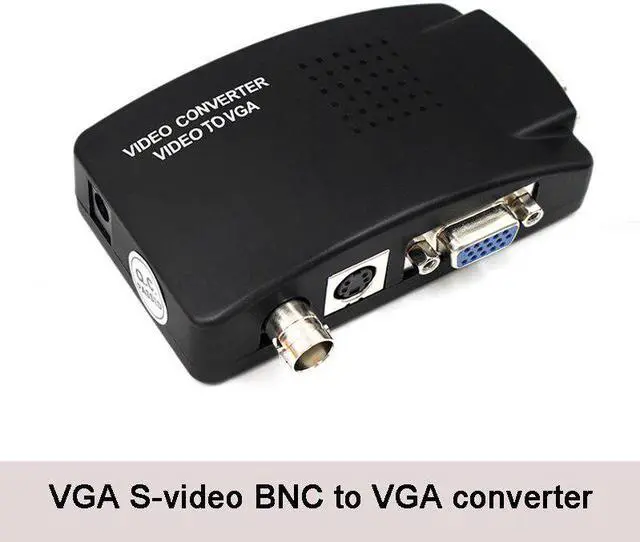 Alt view image 2 of 5 - BNC to VGA Video Converter Composite S-video Input to PC VGA Out Adapter Digital Switch Box For PC MACTV Camera DVD DVR