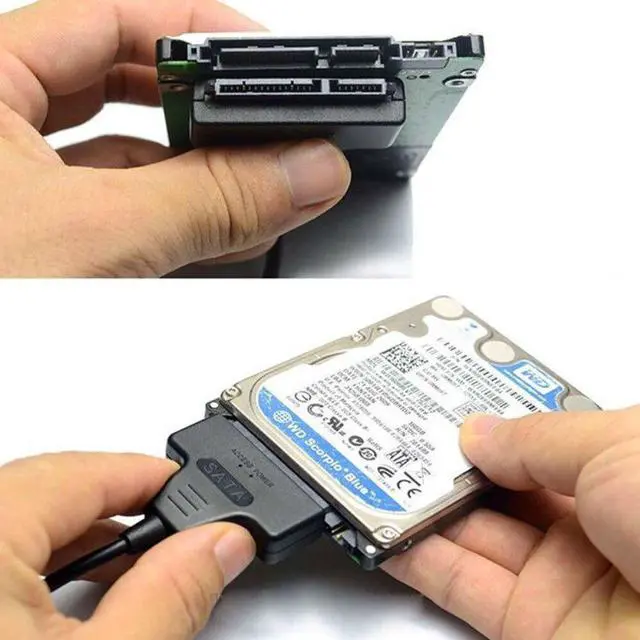 Alt view image 3 of 5 - Sale Cable Sata USB 3.0 or USB2.0 to SATA 22Pin Adapter Cable for 2.5/3.5 inch HDD External Power Hard Disk Drive Converter