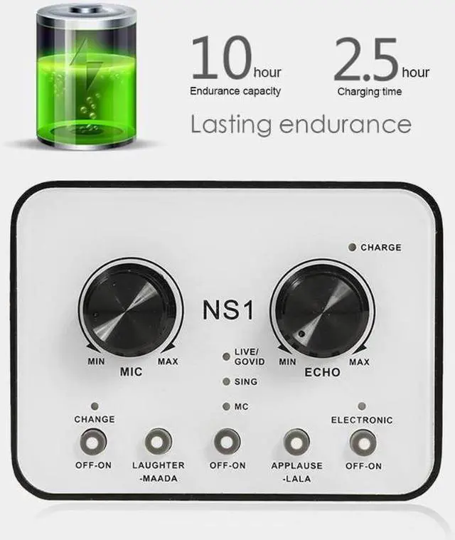 Alt view image 5 of 5 - Microphone Sound Card Ns1 Mobile Phone Streamer Live Broadcast Sound Card For Mobile Phone Computer Pc Microphone