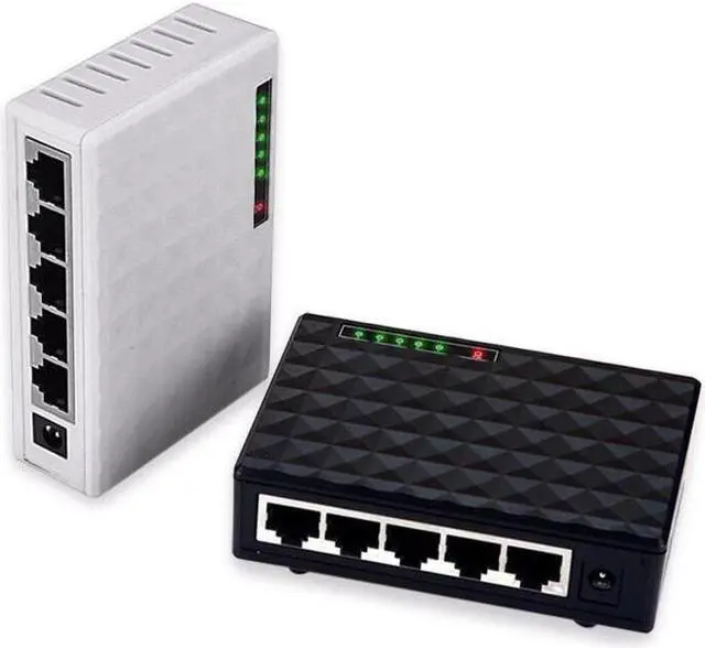 Alt view image 4 of 5 - 5-Port Desktop 1000 Mbps Network Switch Gigabit Fast RJ45 Ethernet Switcher LAN Switching Hub Adapter Full duplex Exchange