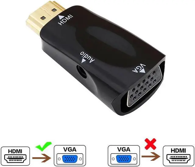 Main image of to VGA Cable Converter  Male To VGA Famale Converter Adapter 3.5 mm Jack Audio HD 1080P For PC Laptop Tablet