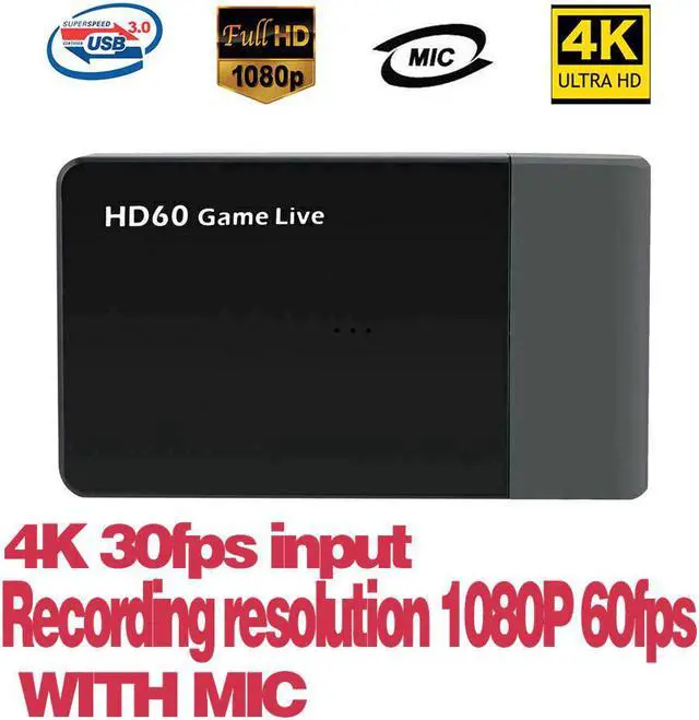 Main image of Ready Stock  261M 1080P  Phone Game HD Video Capture Box Grabber For XBOX PS4 TV STB Recording Mic In Live Streaming
