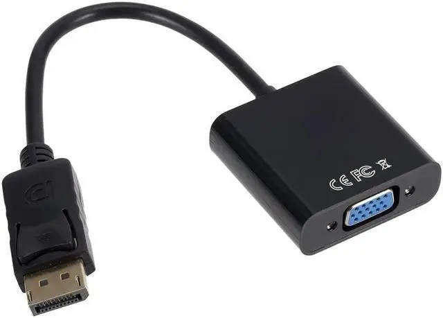 Alt view image 4 of 5 - Displayport Display Port DP to VGA Adapter Cable Male to Female Converter for PC Bundle 1 Computer Slide Card Blister