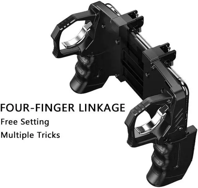 Alt view image 3 of 5 - Mobile Trigger Controller Control For Mobile Phone Game L1 R1 Shooter Triggers Fire Button For iPhone Android Phone Gamepad