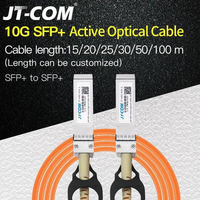 Main image of 10G SFP+ to SFP+ AOC Cable 15m 20m 25m 30m 50m 100m SFP Module OM2 Active Optical Cable Support custom length