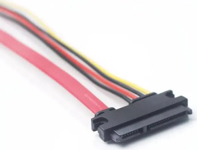 Alt view image 3 of 5 - SATA Extender Cable 22Pin Male to Female 7+15 Pin Serial ATA SATA Data Power Combo Extension Cables Cord 30CM 50CM