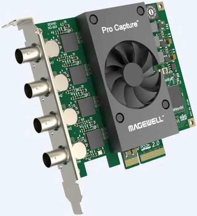 Alt view image 2 of 3 - 2019 Hot Selling SDI Capture SD/HD/3G SDI Video Capture Card PCI Express x4 1080p 60fps laptop Magewell Pro Capture Quad SDI