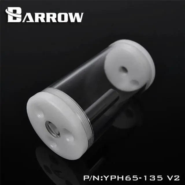 Alt view image 4 of 5 - 65MM diameter multiple length cylindrical water-cooled radiator POM + Acrylic water tank white cover YPH65 V2 series