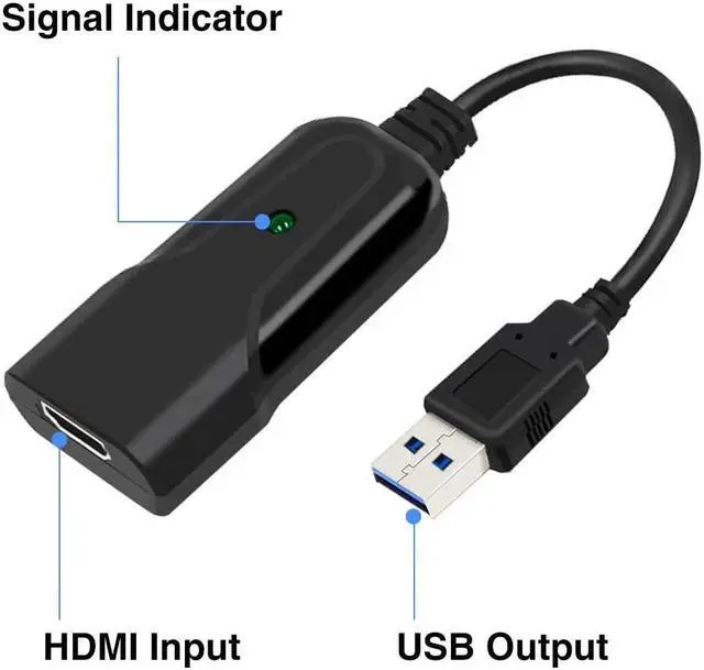 Alt view image 4 of 5 - to 2.0 USB UVC HD Video Capture Card 1080P  Video Capture Device For DVD Camcorder HD Camera Recording Live Game