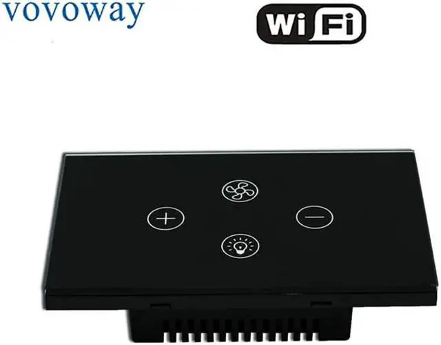 Alt view image 2 of 4 - fan light switch WIFI network connection compatible with Alexa and Google Assistant voice control US standard switch