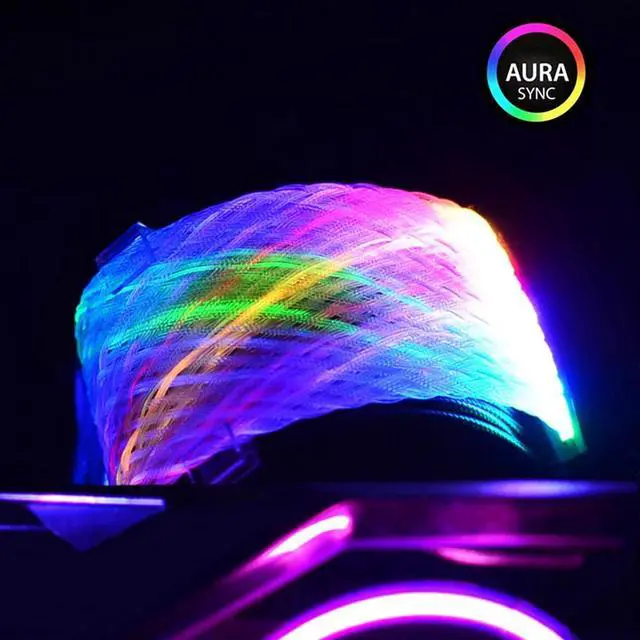 Alt view image 4 of 5 - Case Accessory 24 Pin Net Type  RGB Light Cord Sync Power Extension Cable