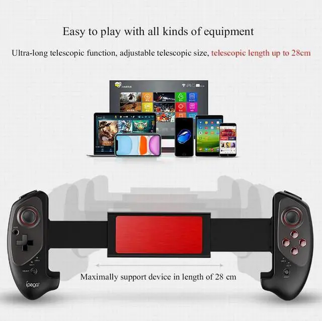 Alt view image 4 of 5 - PG-9083s For iPhone Gamepad Bluetooth 4.0 Wireless Joystick Retractable Gamepad Support Android IOS Tv Box PC