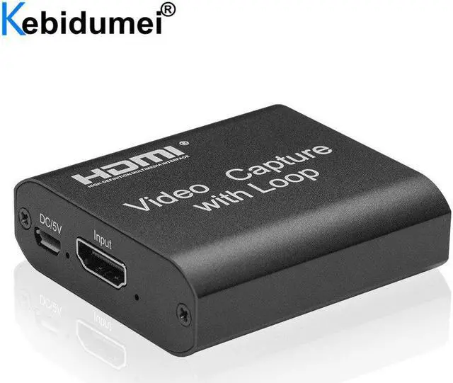 Alt view image 2 of 5 - 1080P 4K MI Video Capture Card MI To USB 2.0 Video Capture Board Game Record Live Streaming Broadcast Audio Mic Loop Out