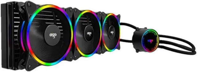 Alt view image 3 of 5 - PC Computer Case 120/240/360mm rgb CPU Water Cooler Cooling Heatsink Radiator LGA 2066/2011 v3/1151/1155/1200/AM3/AM4