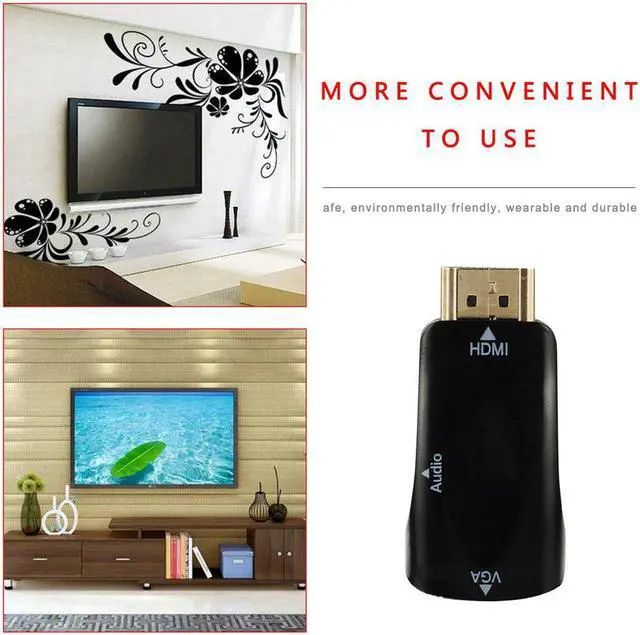 Alt view image 2 of 5 - To Vga Adapter  Revolution To Vga Female High Definiton Analog Converter With Audio Set-Top Box