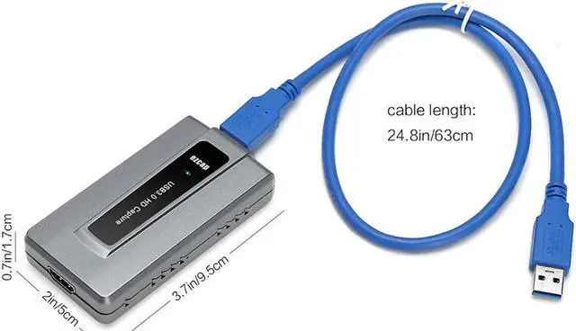 Alt view image 5 of 5 - USB3.0 Video Capture Card to USB Game Capture Recorder HD 1080P 60fps Live Streaming Broadcast ezcap287