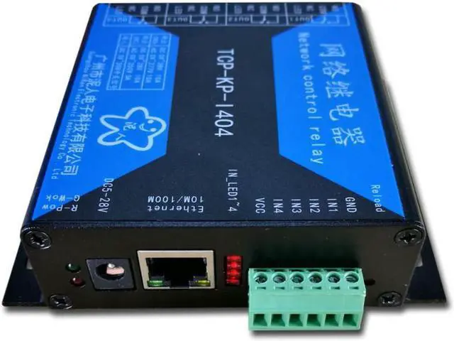 Main image of grade 4ch network relay switch module Ethernet relay remote network switch 4channel isolated input
