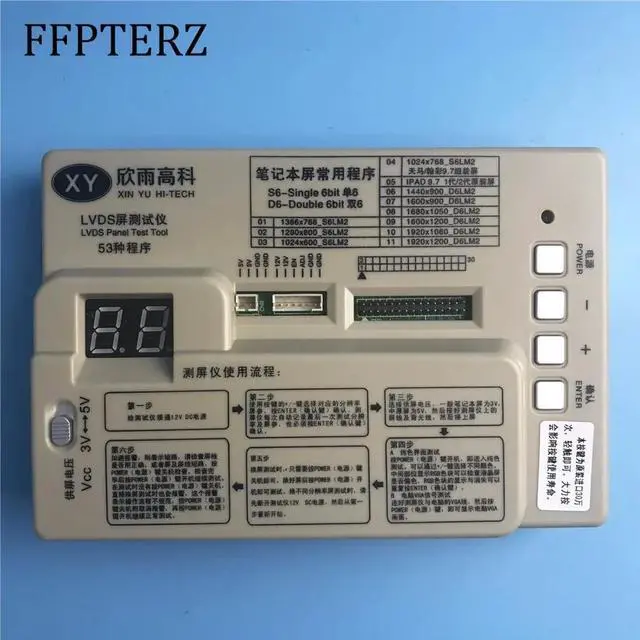 Alt view image 3 of 5 - / LED Screen Panel Tester Tool Built-in 53 Kinds Program w/ English Instruction VGA Inverter LVDS Cable Support 7-65''