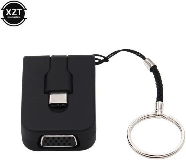 Alt view image 3 of 5 - 1PCS USB Type-C VGA Adapter 1080P USB C to VGA Converter Cable Male Female for Laptop Apple MacBook Chromebook Pixel HOT SALE