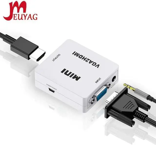 Main image of Portable Mini VGA to Converter VGA2 Video Box Audio Adapter 1080P For Notebook PC HDTV Projector TV