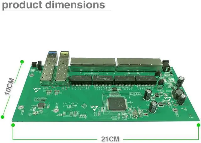 Alt view image 5 of 5 - shipping 8-Port Gigabit Reverse Poe managed ethernet Switch with 2 SFP slots with VLAN