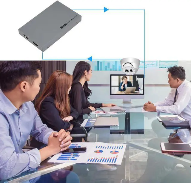 Alt view image 5 of 5 - 269 USB 3.0 Video Game Capture Box 1080P HD for Live Video Support 4K Video Input and Output MIC Input Gamepad Audio Input