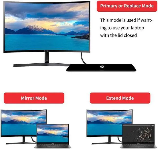 Alt view image 3 of 5 - 1080P USB 3.0 to HDMI converter USB 3.0 to HDMI DVI VGA graphics video adapter for windows 10/8/macbook air pro