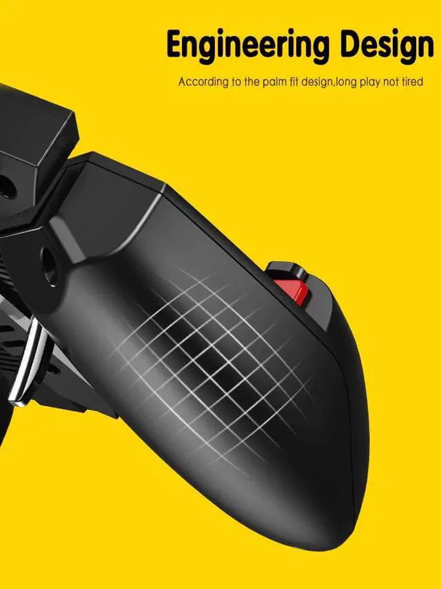 Alt view image 2 of 5 - Game Trigger Phone Cooler Fan Game Controller Pubg Controller With Fan Gamepad Pubg Mobile Trigger L2R2 Shooter Joystick