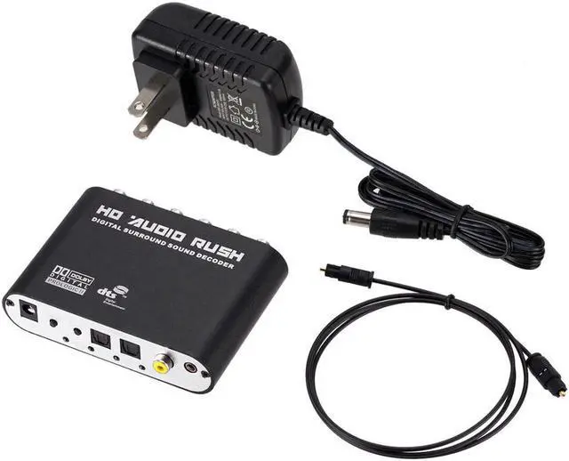 Alt view image 2 of 5 - 5.1 Channel Digital Surround Sound Decoder DTS Dolby AC3 Digital Audio Audio Sound Decoder Coaxial To Analog RCA Converter