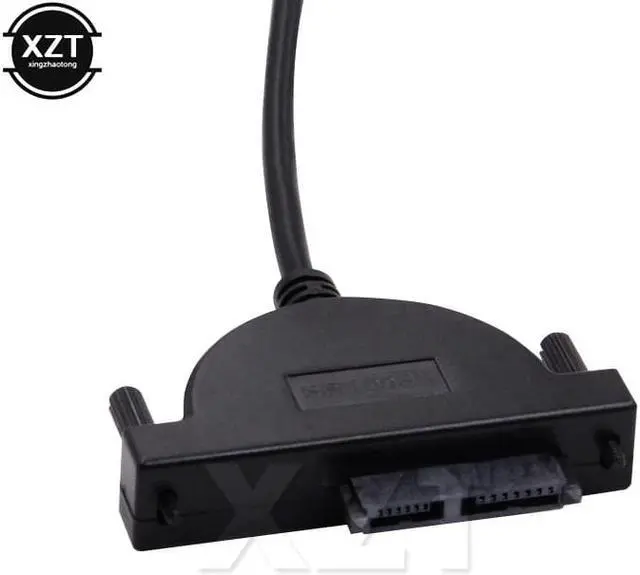 Alt view image 3 of 5 - USB 2.0 to Mini Sata II 7+6 13Pin Adapter for Laptop CD/DVD ROM Slimline Drive Converter Cable Screws steady style 1PCS