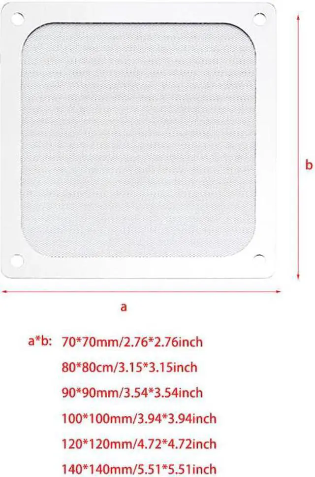 Alt view image 2 of 5 - 12CM Magnetic Frame Black Mesh Dust Filter Magnet PC Cooling Fan Filter 120x120mm Dustproof Computer Case
