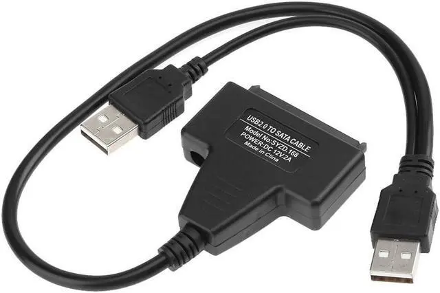 Alt view image 5 of 5 - to Dual USB3.0 2.0 Powered  22 Pin Hard Drive USB 3.0 Cable High Speed Adapter Cable for External 2.5 inch  HDD SSD