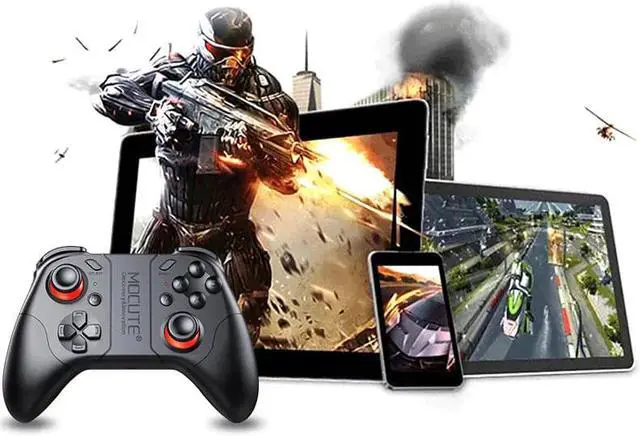 Alt view image 2 of 5 - 053 Gamepad Phone Joypad Bluetooth Android Joystick PC Wireless VR Remote Control Game Pad for VR Smartphone Smart TV