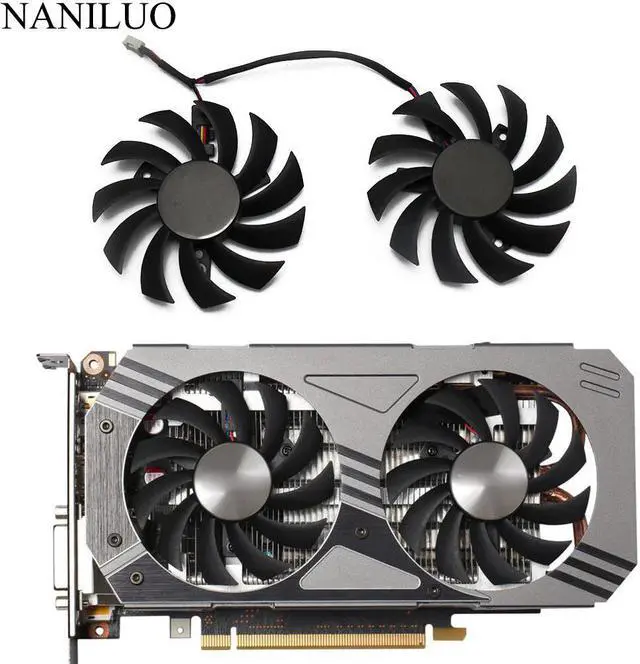 Main image of 75MM PLD08010S12HH 000 0.35A GTX1060 Cooler Fan For ZOTAC GeForce GTX 1060 3GB AMP! Edition Video Card Cooling Fan