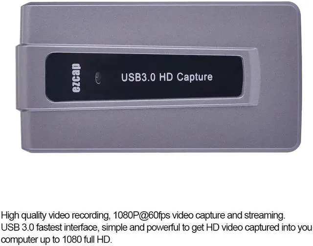 Alt view image 3 of 5 - 287 USB Video Capture Card 1080P  USB 3.0 Video Capture Recorder Adapter for OBS Game PS3/4 Live Streaming Broadcast