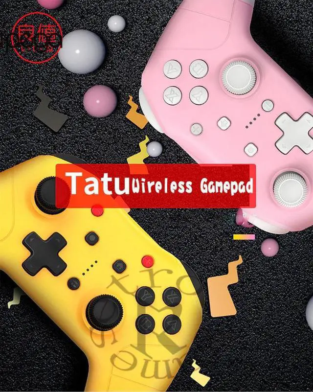 Alt view image 5 of 5 - For Nintend Switch Pro Universal Controller Wireless Game Controller Gamepad One Key wake-up Lightweight 2 Colours