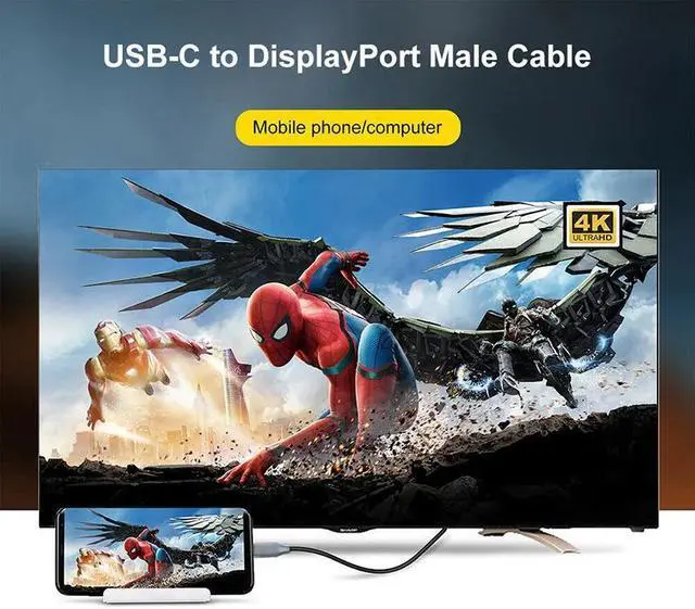 Alt view image 2 of 5 - 2020 New Type-C To Hdmi/Vga/DP/RJ45/mini DP HD Video Converter 4K 60Hz  HD Video Converter