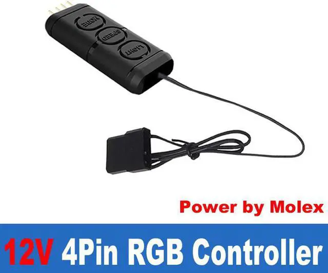 Alt view image 3 of 4 - 5V ARGB Controller Cable Computer PC 12V RGB Control for LED Strip Bar Light Lamp,AURA Fan 120mm,Memory Sell, SATA/Molex Power